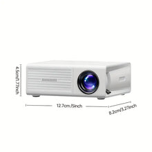 HD Mini LCD Projector for Home Theater & Outdoor Camping, Remote Controlled, USB AV & SD Card Compatible, 4:3 Aspect Ratio, 20 ANSI Lumens Brightness, Ideal for Christmas, Halloween, Thanksgiving Gifts