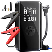 7-in-1 Car Battery Starter with 150 PSI Air Compressor, Jump Starter Box (5.0L Gas/3.0L Diesel), Portable Jump Starter, LCD Display, 3-Mode LED Flashlight, USB Type-C, Quick Charge, 10V Output, 36V Max Operating Voltage