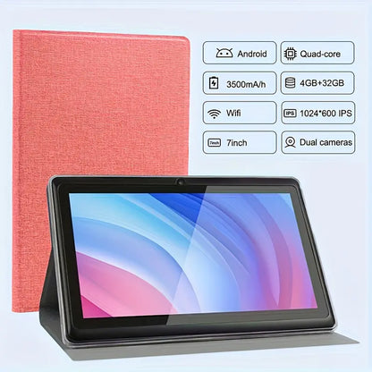 7 Inch Android 14 Tablet, with 4GB DDR RAM, 32GB ROM,3500mAh, Quad Core Processor, 7 Inch Tablet, Android Tablet IPS Screen, Camera, Wi Fi,,PC, Pad Tablet