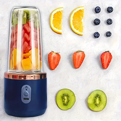 Portable 2-in-1 Juicer | Rechargeable, Compact Food-Grade Cup for Personal & Family Use | 6 Blades, USB Charging | Durable & Easy to Carry | Perfect for Smoothies, Shakes, Iced Drinks | Ideal Gift for Valentine’s, Christmas & Mother’s Day