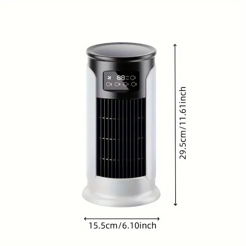 Portable Air Conditioner Humidifier Fan - 3-in-1 Mini Cooling Fan for Home and Office, Bedroom Fan with Digital Display, USB-Powered Powerful Cooling Air Conditioner for Household Use
