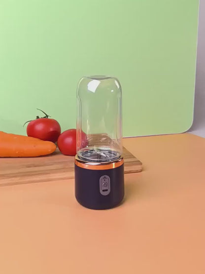 Portable 2-in-1 Juicer | Rechargeable, Compact Food-Grade Cup for Personal & Family Use | 6 Blades, USB Charging | Durable & Easy to Carry | Perfect for Smoothies, Shakes, Iced Drinks | Ideal Gift for Valentine’s, Christmas & Mother’s Day